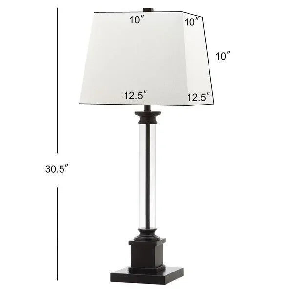 Davis Acrylic Table Lamp in Black and White (Set of 2) - The Mayfair Hall
