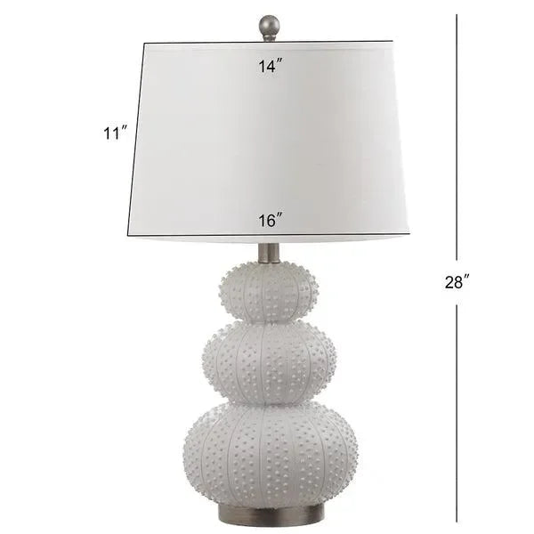 Rita Resin Table Lamp in White (Set of 2) - The Mayfair Hall