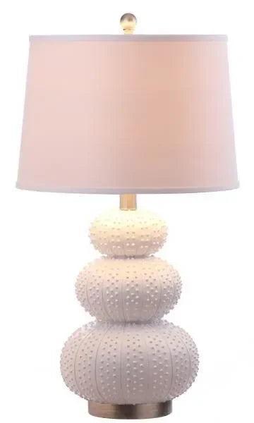 Rita Resin Table Lamp in White (Set of 2) - The Mayfair Hall