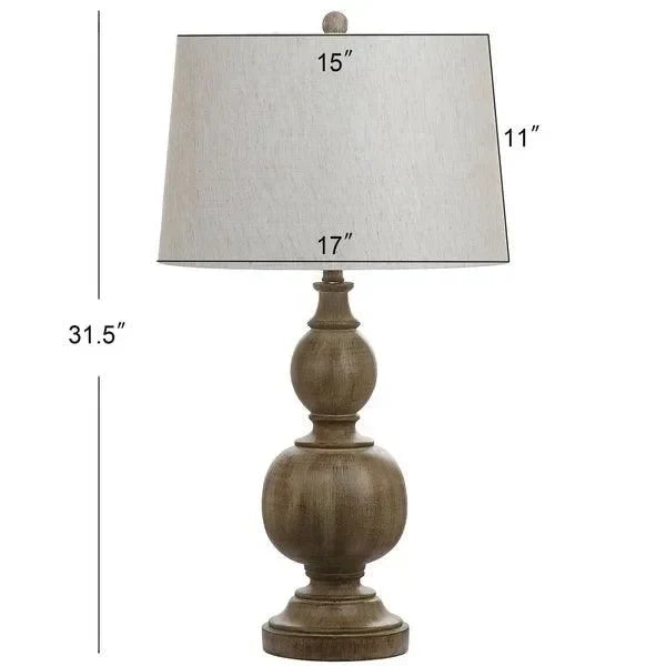 Araceli Resin Table Lamp in Brown (Set of 2) - The Mayfair Hall