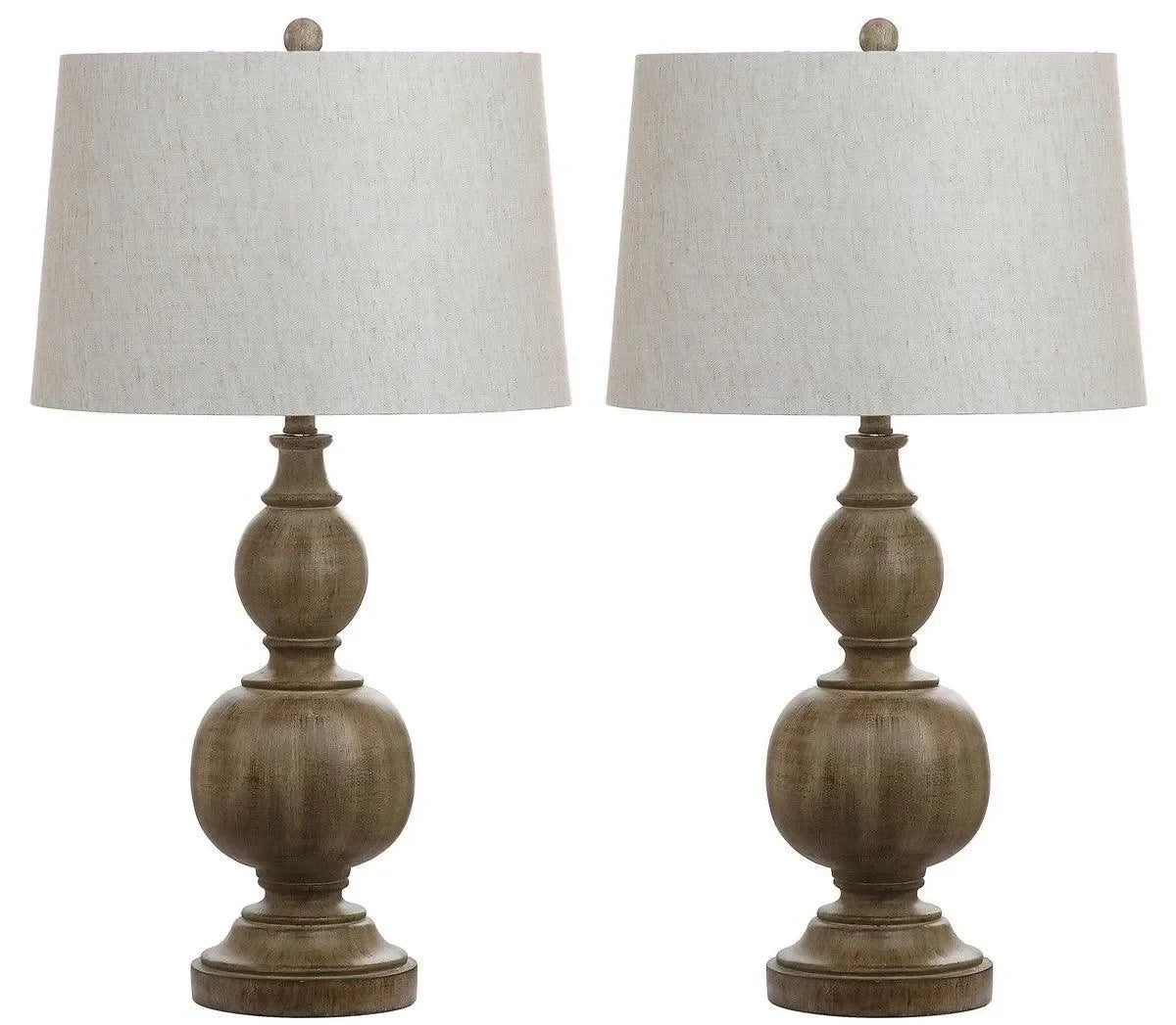 Araceli Resin Table Lamp in Brown (Set of 2) - The Mayfair Hall
