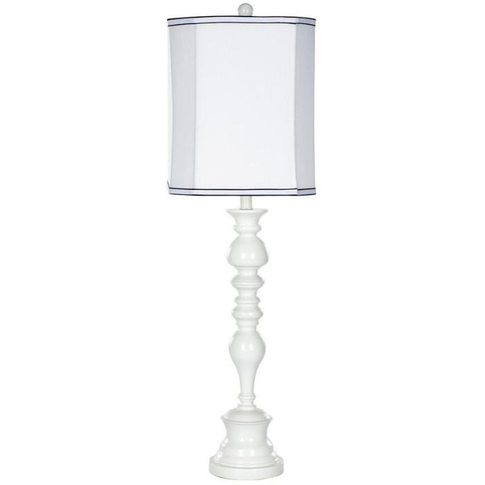 Polly White New England Candlestick Table Lamp - The Mayfair Hall