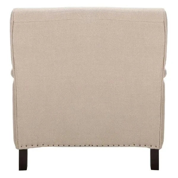 Chloe Viscose Club Chair in Antique Gold with Birch Wood Legs - The Mayfair Hall