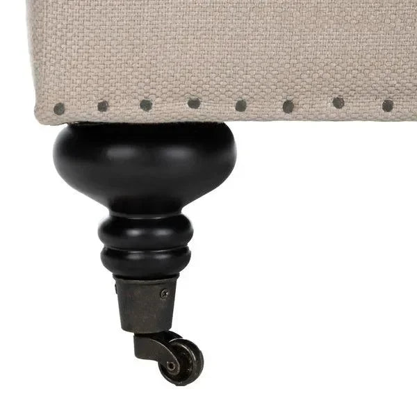 Chloe Viscose Club Chair in Antique Gold with Birch Wood Legs - The Mayfair Hall