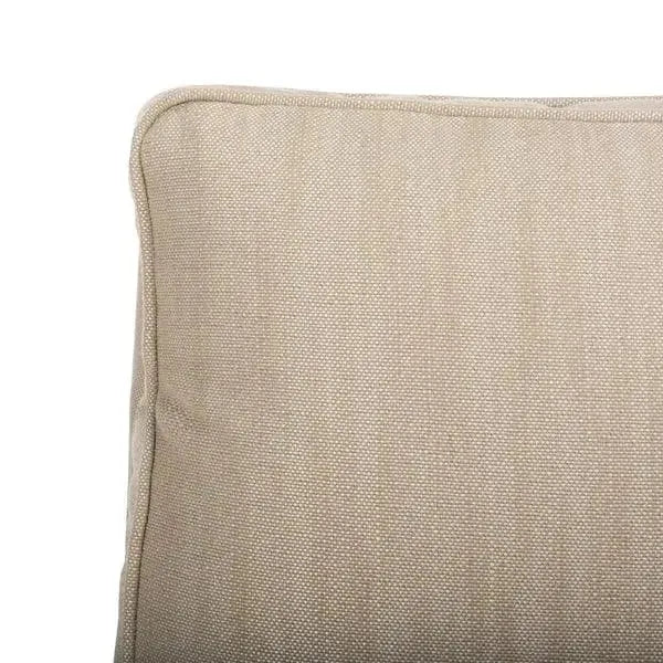 Randy Linen Slipper Chair in Off-White with Birch Wood Legs - The Mayfair Hall