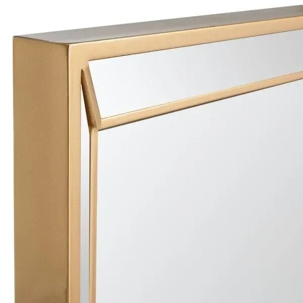 Presea Wood and Metal Mirror in Gold - The Mayfair Hall