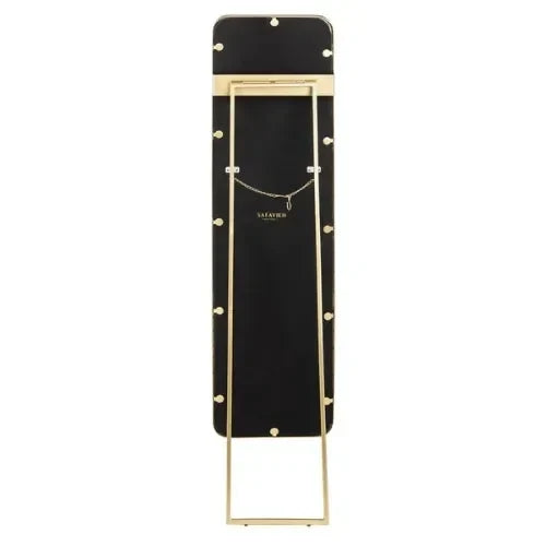 Lerna Iron Mirror in Brushed Brass - The Mayfair Hall