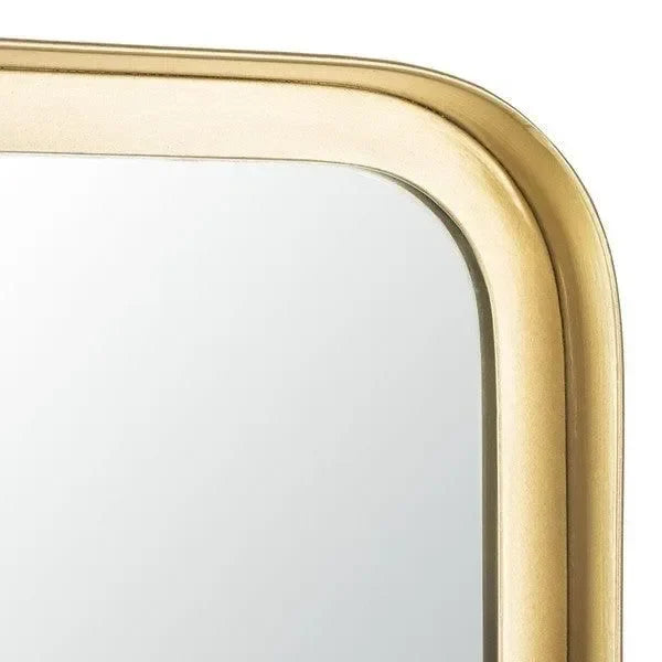 Lerna Iron Mirror in Brushed Brass - The Mayfair Hall