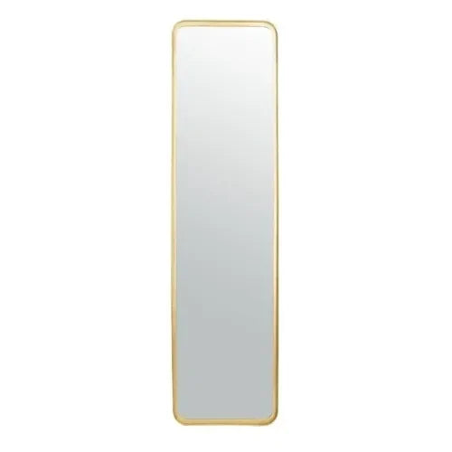 Lerna Iron Mirror in Brushed Brass - The Mayfair Hall