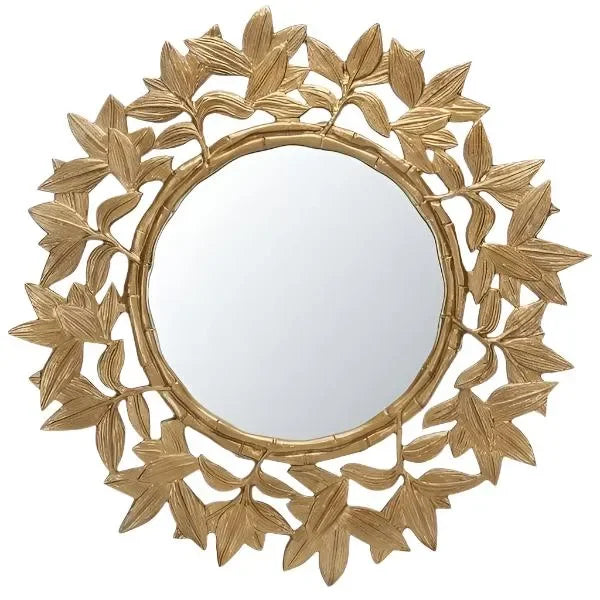 Nivaria Iron Mirror in Antique Brass - The Mayfair Hall