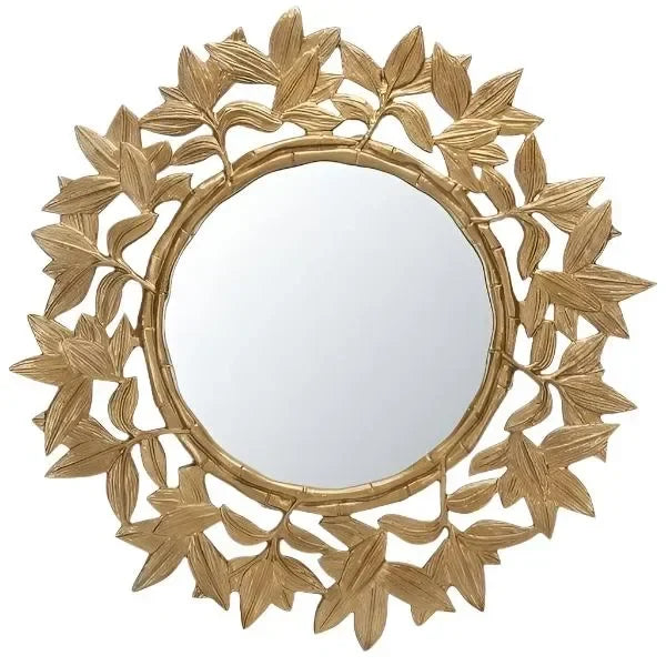Nivaria Iron Mirror in Antique Brass - The Mayfair Hall