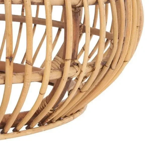 Jacynda Rattan Ottoman in Honey Brown - The Mayfair Hall