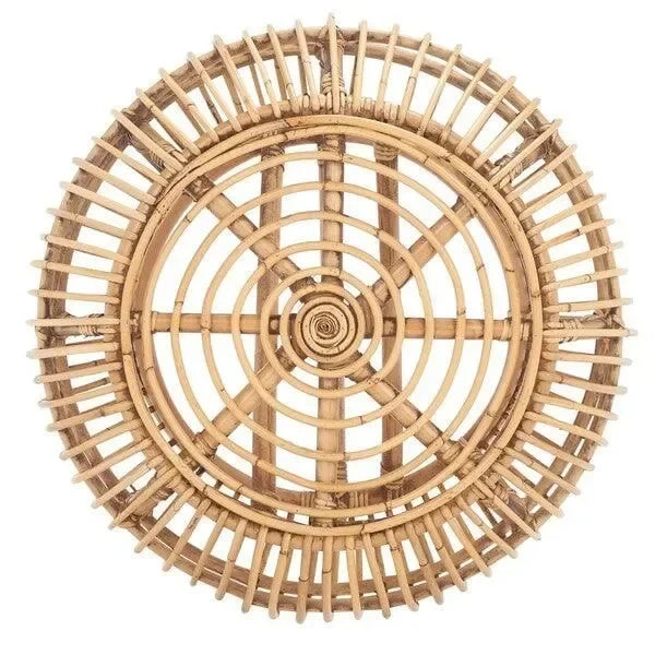 Jacynda Rattan Ottoman in Honey Brown - The Mayfair Hall