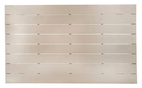 Beldan Wood Outdoor Dining Table in Distressed Taupe - The Mayfair Hall