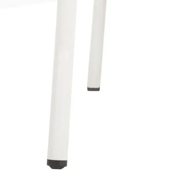 Zoya Wicker Patio Chairs in White and Navy (Set of 2) - The Mayfair Hall