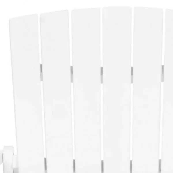 Mopani Acacia Wood Adirondack Chair in White - The Mayfair Hall