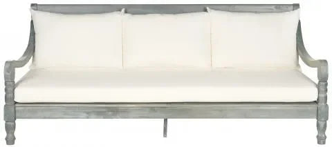 Pasadena Acacia Wood Daybed in Ash Gray - The Mayfair Hall