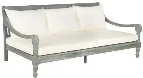 Pasadena Acacia Wood Daybed in Ash Gray - The Mayfair Hall