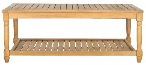 Oakley Acacia Wood Coffee Table in Natural - The Mayfair Hall