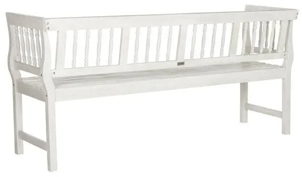 Safavieh Brentwood Antique White Garden Bench