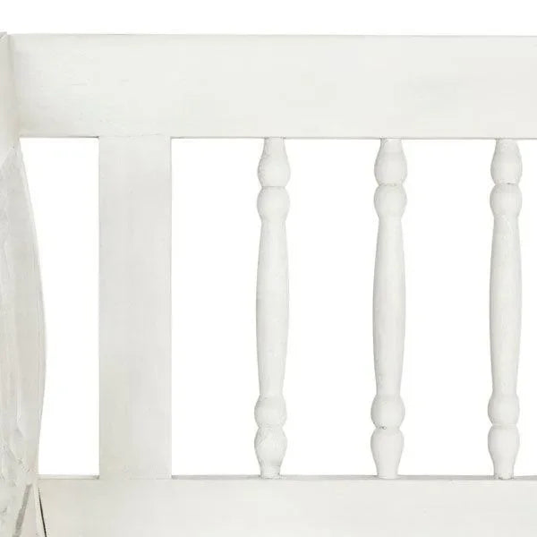 Safavieh Brentwood Antique White Garden Bench