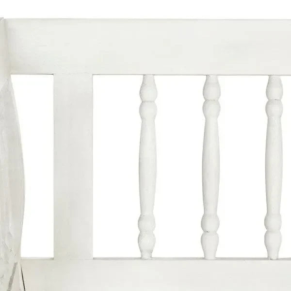 Safavieh Brentwood Antique White Garden Bench