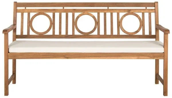 Safavieh Montclair Natural Wood Garden Bench