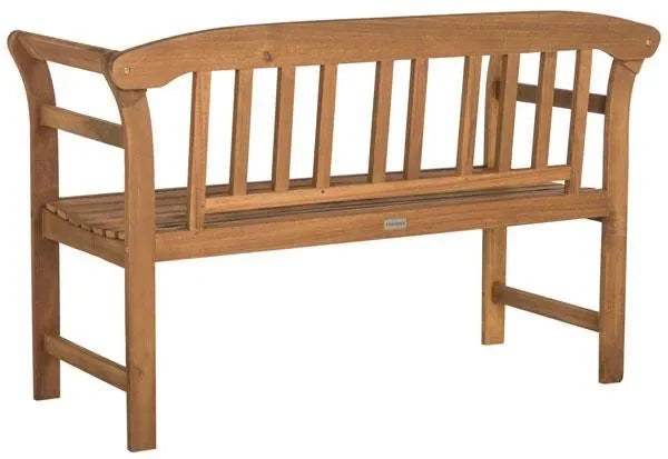 Porterville Natural Wood Garden Bench - The Mayfair Hall