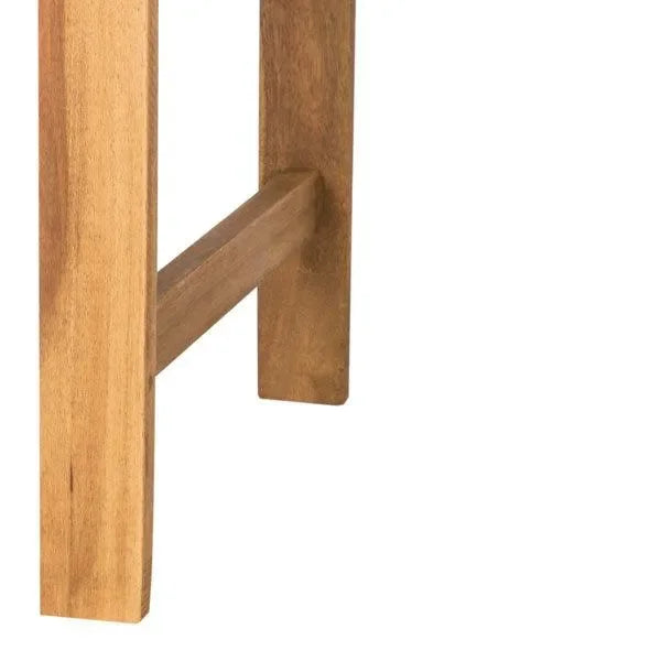 Porterville Natural Wood Garden Bench - The Mayfair Hall