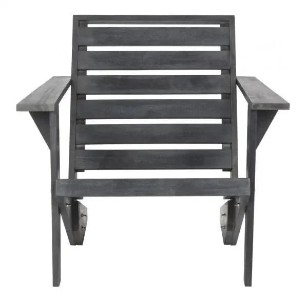 Lanty Acacia Wood Adirondack Chair in Dark Slate Gray - The Mayfair Hall