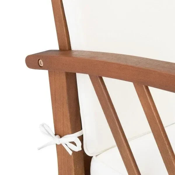 Fontana Acacia Wood Outdoor Set in Natural with Cushions (4 Piece) - The Mayfair Hall