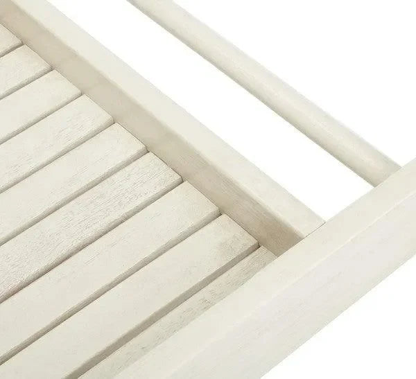 Renzo Wood Bar Cart in White - The Mayfair Hall