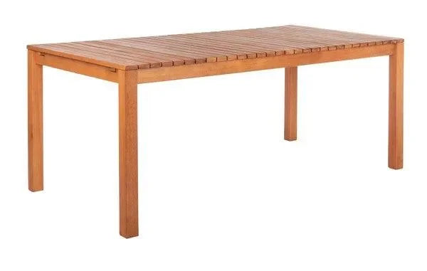 Marson Eucalyptus Wood Outdoor Dining Table in Natural - The Mayfair Hall