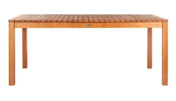 Marson Eucalyptus Wood Outdoor Dining Table in Natural - The Mayfair Hall