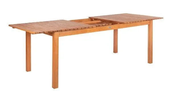Marson Eucalyptus Wood Outdoor Dining Table in Natural - The Mayfair Hall