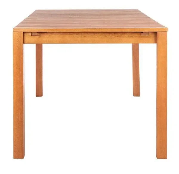 Marson Eucalyptus Wood Outdoor Dining Table in Natural - The Mayfair Hall