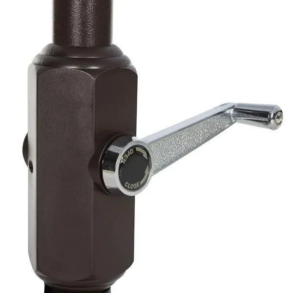 City Fashion Polyester Umbrella in Ivory and Navy (9 ft) - The Mayfair Hall