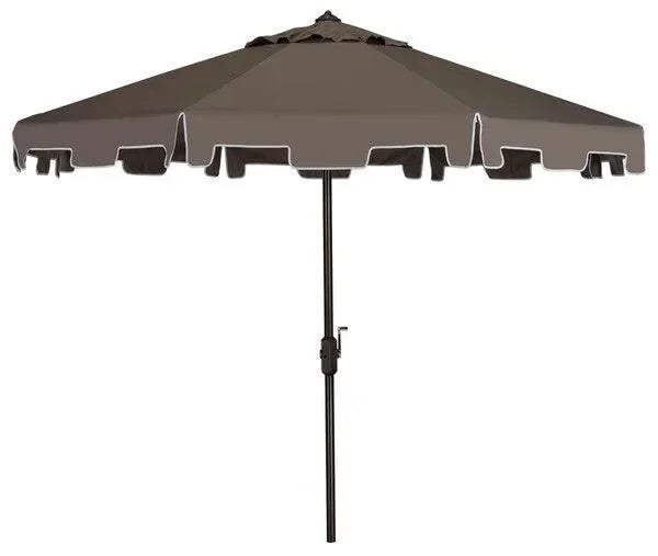 Zimmerman Polyester Crank Market Umbrella in Gray (11 ft) - The Mayfair Hall