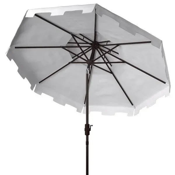 Zimmerman Polyester Market Umbrella in White with Double Top (9ft) - The Mayfair Hall