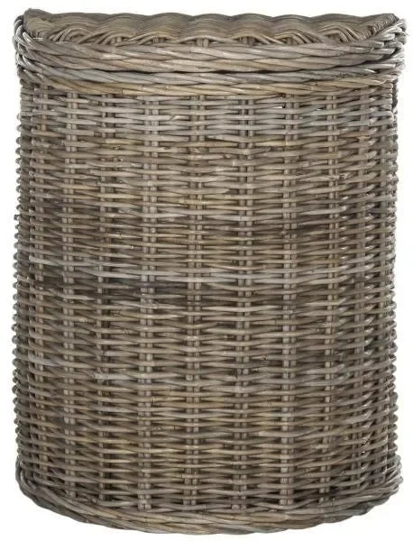 Damari Rattan Hamper in Gray - The Mayfair Hall