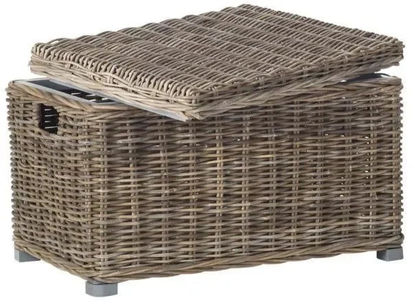 Mikasi Rattan Basket in Gray - The Mayfair Hall