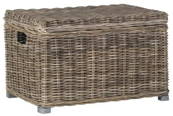Mikasi Rattan Basket in Gray - The Mayfair Hall