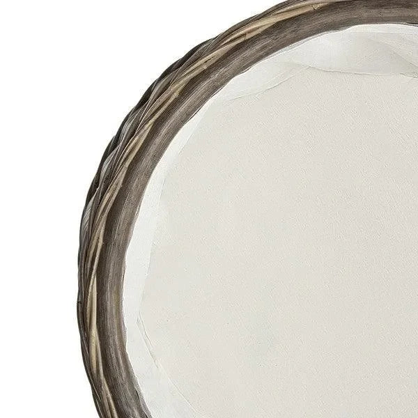 Jesse Rattan Storage Coffee Table in Gray - The Mayfair Hall