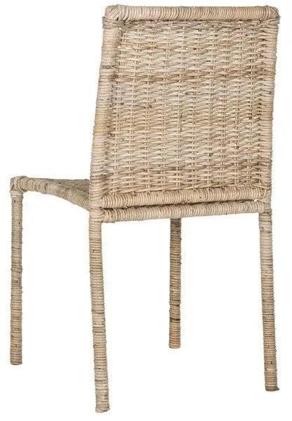 Makassar Rattan Dining Chair in Gray - The Mayfair Hall