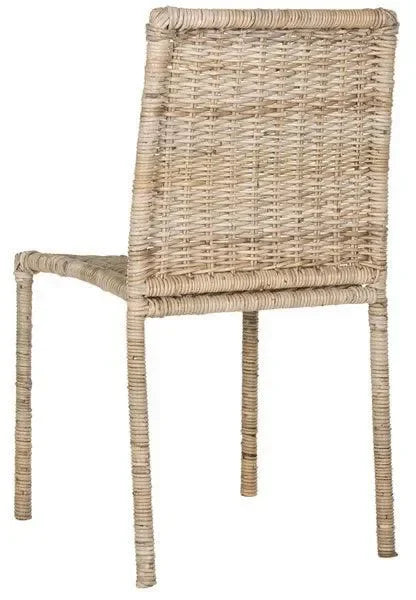 Makassar Rattan Dining Chair in Gray - The Mayfair Hall