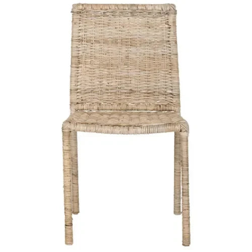 Makassar Rattan Dining Chair in Gray - The Mayfair Hall