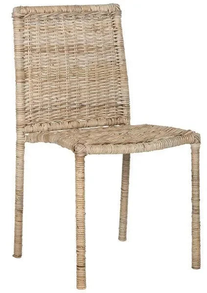 Makassar Rattan Dining Chair in Gray - The Mayfair Hall