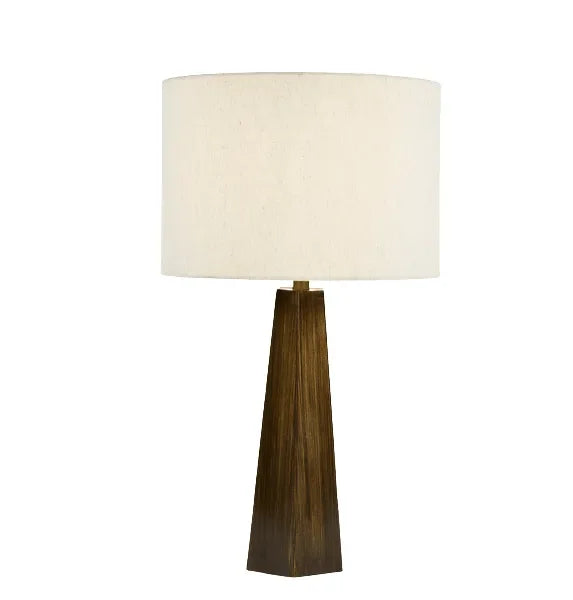 Jandean Iron Table Lamp in Brown - The Mayfair Hall