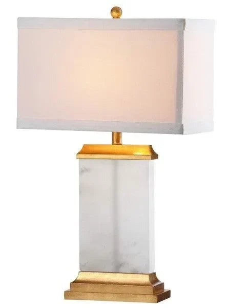 Susannah Alabaster Table Lamp in White - The Mayfair Hall