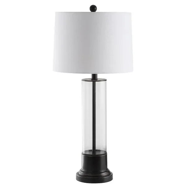 Jaese Glass Table Lamp in Black - The Mayfair Hall